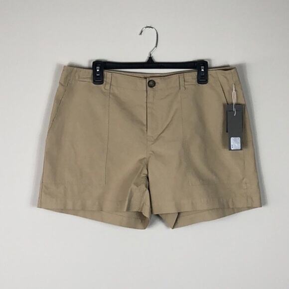 Nordstrom Signature Shorts Patch Pocket Beige - Picture 4 of 5